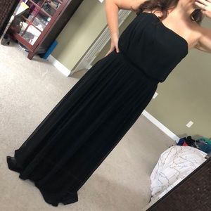 Black bridesmaid dress